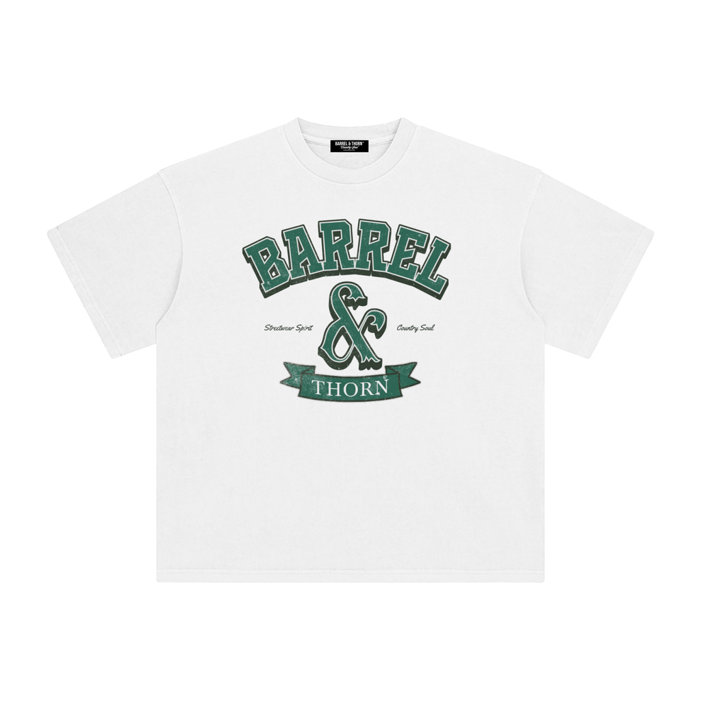 B&T Varsity Vintage Washed T-Shirt - Green